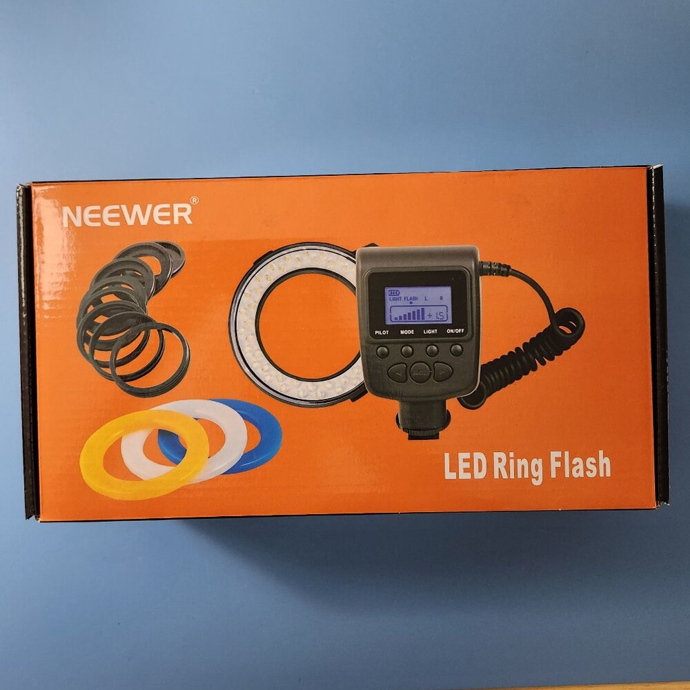 Neewer LED Ring Flash Photography Macro Light LCD Display DSLR